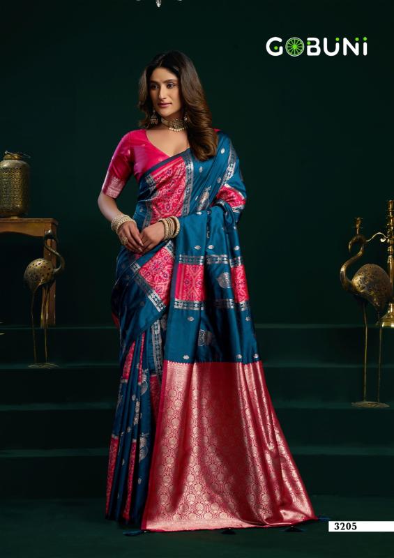 Gobuni swara fancy pumpum saree womens clothing wholesalers